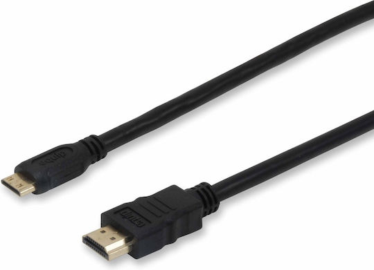 Equip HDMI 1.4 High Speed 1080p 120Hz Cable HDMI male - mini HDMI male 1m Μαύρο