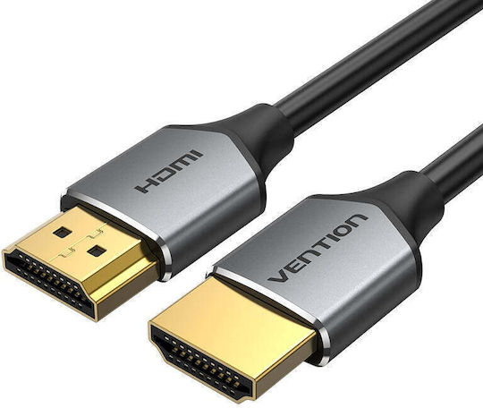 Vention Ultra Dünnes HDMI 2.0 Premium High Speed 4K 60Hz HDR Kabel HDMI-Stecker - HDMI-Stecker 2m Grau