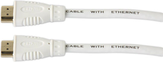 Manhattan Кабел HDMI мъжки - HDMI мъжки 3м Бял