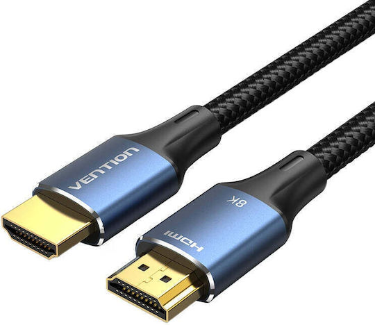 Vention HDMI 2.1 Ultra High Speed 48Gbps 4K 120Hz HDR VRR Cable HDMI male - HDMI male 2m Μπλε