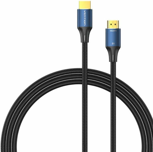 Vention HDMI 2.1 Ultra High Speed 48Gbps 4K 120Hz HDR VRR Cable HDMI male - HDMI male 2m Μπλε