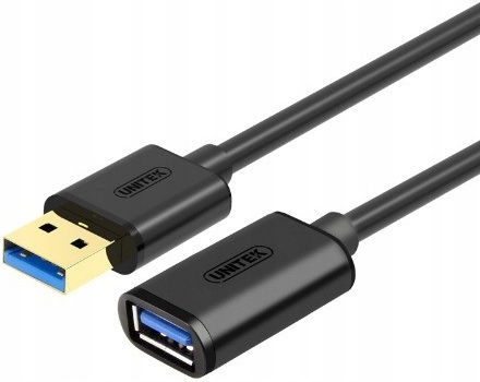 Unitek USB 3.1 Cable USB-A male - USB-A female Μαύρο 2m (Y-C459GBK)