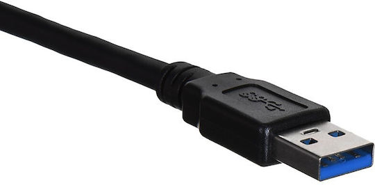 Lanberg USB 3.0 Кабел USB-A мъжки - USB-A мъжки Черен 1м CA-USBA-30CU-0010-BK