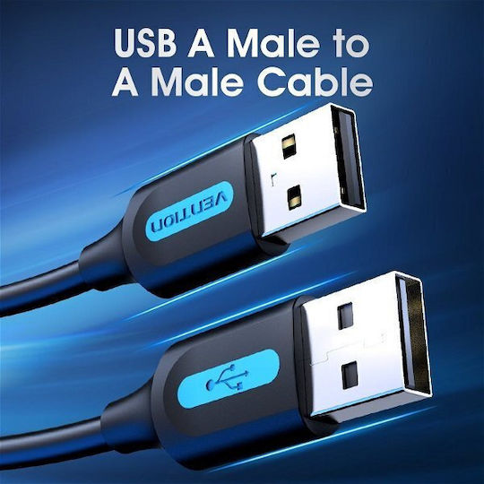 Vention USB 2.0 Kabel USB-A-Stecker - USB-B-Stecker USB-A-Stecker Schwarz 1m COJBF