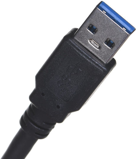 Lanberg USB 2.0 Cable USB-A male - USB-B male Μαύρο 1.8m (CA-USBA-30CU-0018-BK)