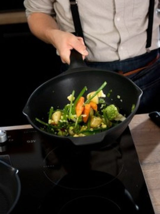 Tefal Aroma Wok από Χυτό Αλουμίνιο με Αντικολλητική Επίστρωση 28cm