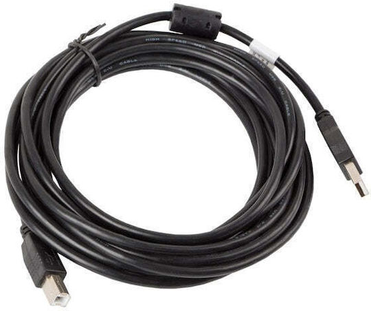 Lanberg USB 2.0 Kabel USB-A-Stecker - USB-B-Stecker Schwarz 5m CA-USBA-11CC-0050-BK