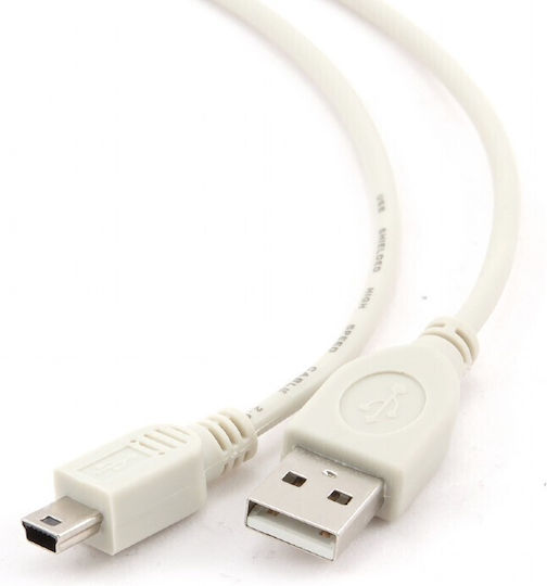 Gembird USB 2.0 Kabel USB-A-Stecker - USB-B-Stecker Weiß 0.9m CC-USB2-AM5P-3