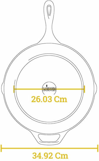 Lodge Τηγάνι από Μαντέμι 33cm