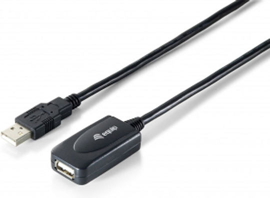 Equip USB 2.0 Kabel USB-A-Stecker - USB-A-Buchse Schwarz 15m 133311