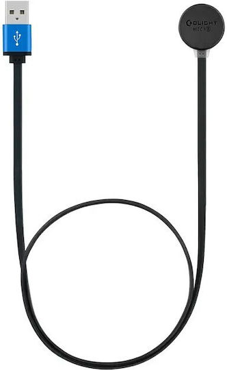 Olight USB 2.0 Kabel USB-A-Stecker - Magnetisch Schwarz 0.3m