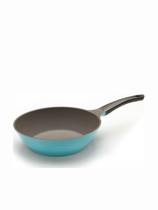 La Cena Wok made of Aluminum Blue 28cm