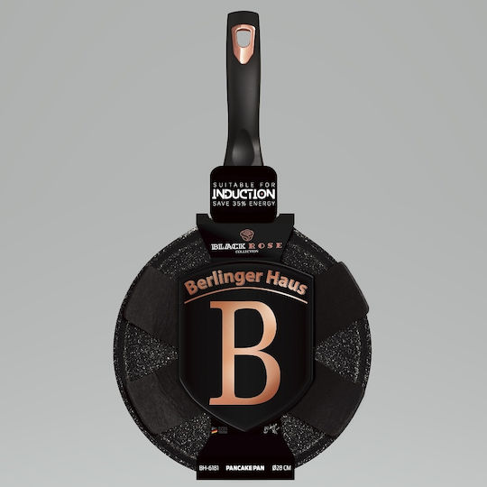 Berlinger Haus Black Rose Collection Crepe-Maker aus Aluminium mit Steinbeschichtung 28cm