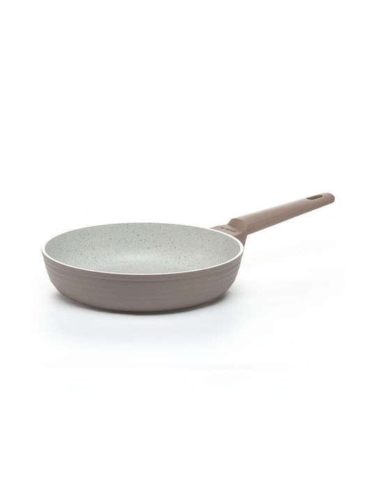 Luigi Ferrero Norsk Pan of Aluminum with Coating of Stone Beige 24cm