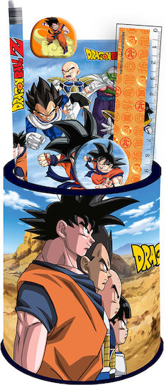 Gim Dragon Ball Παιδικό Σετ Γραφικής Ύλης με Μολύβι, Ξύστρα, Γόμα, Χάρακα και Μολυβοθήκη 7τμχ