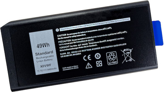 Compatible Battery for Dell Latitude Dell 5404, 7404, 7414, 7204 Series. with 8700mAh (X8VWF)