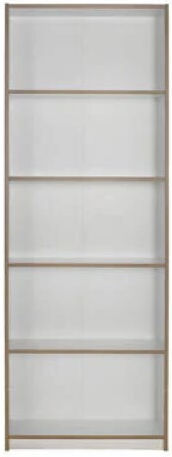Βιβλιοθήκη Δαπέδου Ξύλινη Λευκή 64x26x182cm