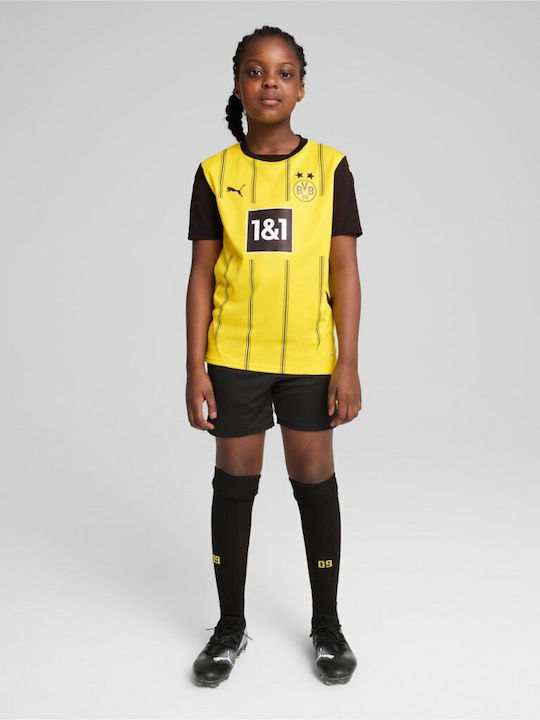Borussia Dortmund Home Replica Kids Football Jersey