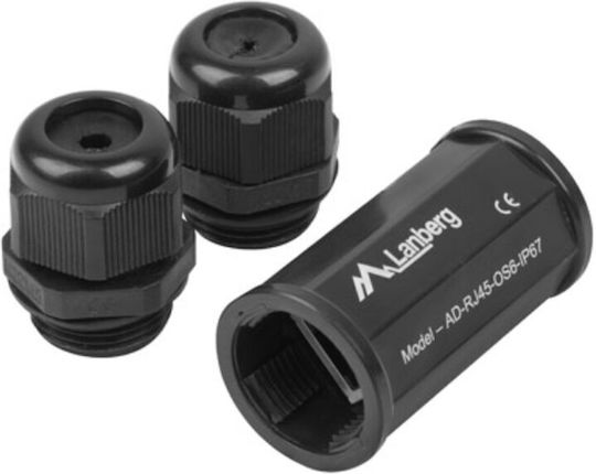 Lanberg Adapter Οπτικών Ινών 1τμχ AD-RJ45-OS6-IP67