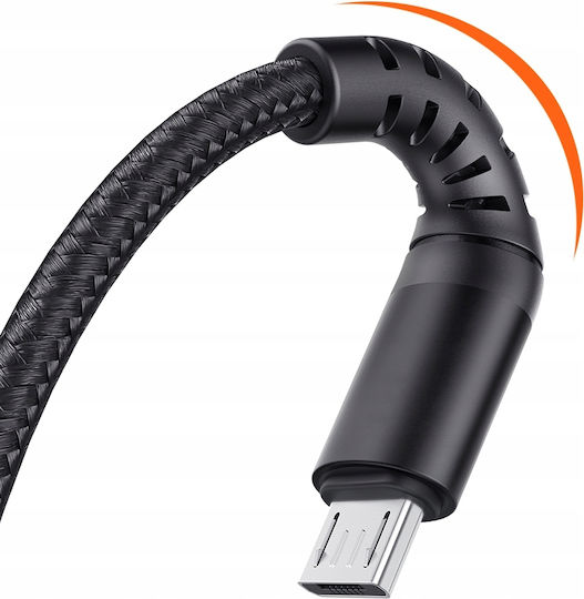 Mcdodo Braided USB 2.0 to micro USB Cable Μαύρο 0.2m (CA-2280)