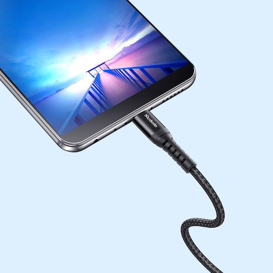 Mcdodo Braided USB 2.0 to micro USB Cable Μαύρο 0.2m (CA-2280)