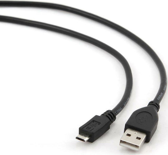 Cablexpert Редовна USB 2.0 до микро USB кабел Черен 0.3м (CCP-MUSB2-AMBM-0.3M) 1бр