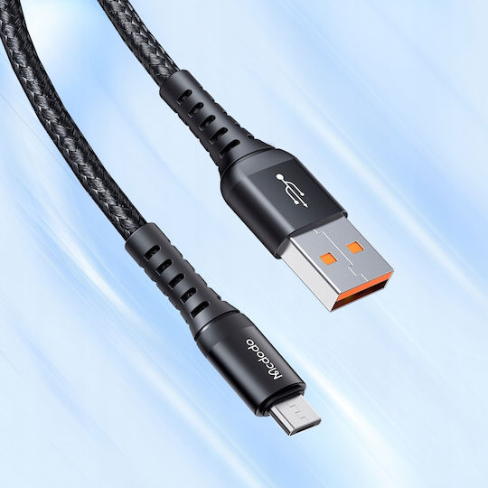 Mcdodo Braided USB 2.0 to micro USB Cable Μαύρο 0.2m (CA-2280)