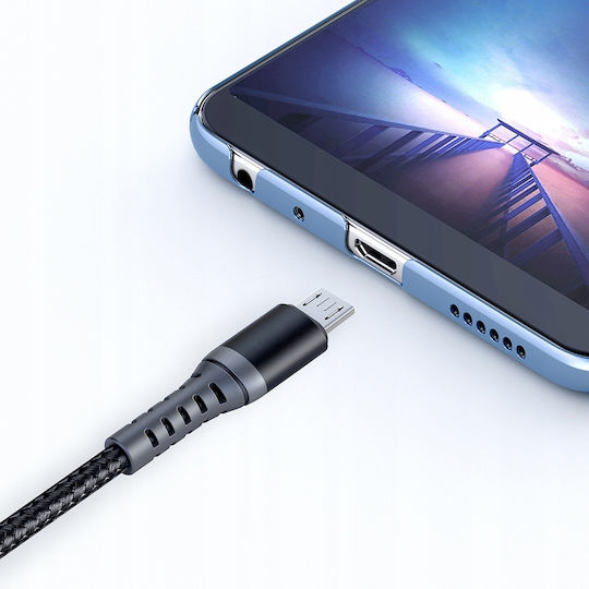 Mcdodo Braided USB 2.0 to micro USB Cable Μαύρο 0.2m (CA-2280)