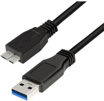 LogiLink CU0037 Regulär USB 3.0 auf Micro-USB-Kabel Schwarz 0.6m (CU0037) 1Stück