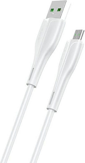 Usams US-SJ375 U38 1m Regular USB 2.0 to micro USB Cable White (SJ375USB02)