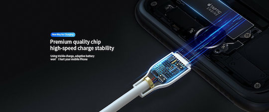 Joyroom S-L352 Плетена USB 2.0 до микро USB кабел Бял 1м 1бр