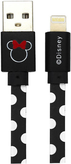 Disney Flat USB 2.0 to micro USB Cable Μαύρο 1m (Minnie)
