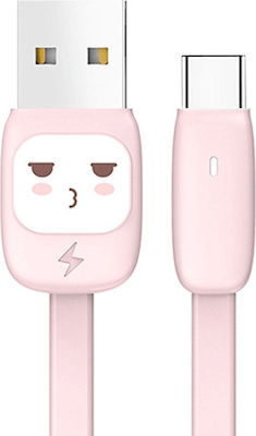 Usams Regulär USB 2.0 auf Micro-USB-Kabel Rosa 1m (US-SJ232) 1Stück