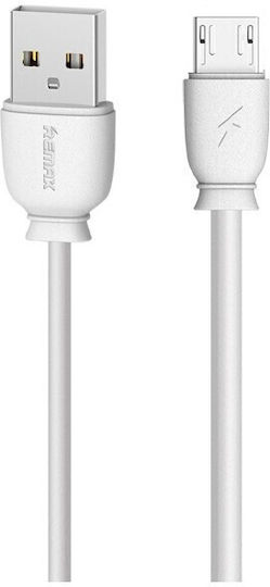 Remax RC-134m 1m Regular USB 2.0 to micro USB Cable White