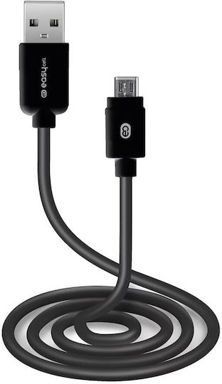 SBS Regular USB 2.0 to micro USB Cable Μαύρο 1m (ECCABLEMIC10PO)