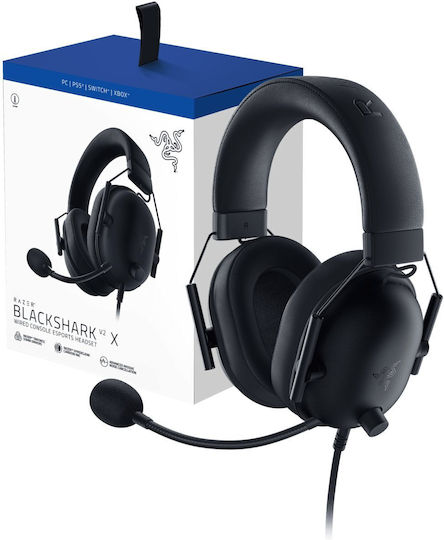 Razer BlackShark V2 X For Playstation Over Ear Gaming Headset with 3.5mm Connectivity Black for PS4 / PS5 / Nintendo Switch / PC / XBOX / Nintendo Switch 2