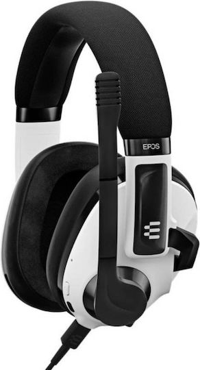 Epos H3 Hybrid Ασύρματο Over Ear Gaming Headset με σύνδεση 3.5mm / Bluetooth / USB Λευκό