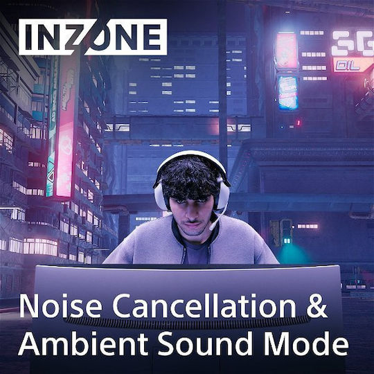 Sony INZONE H9 Drahtlos Über Ohr Gaming-Headset mit Bluetooth-Konnektivität Weiß für PS4