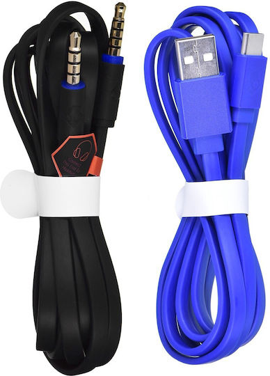 Skullcandy SLYR Pro Căști Gaming Over Ear cu Conectivitate 3,5 mm / USB Albastru pentru Nintendo Switch / PC / PS4 / PS5 / XBOX