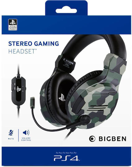 Bigben Interactive Interactive V3.0 Over Ear Gaming Headset with Connection 3.5mm Green