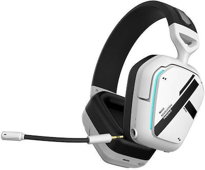 Thunderobot HL504 Ασύρματο Over Ear Gaming Headset με σύνδεση 2.5mm / Bluetooth Λευκό