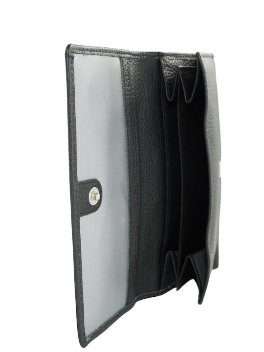 Μεγάλο Δερμάτινο Γυναικείο Πορτοφόλι με RFID Μαύρο