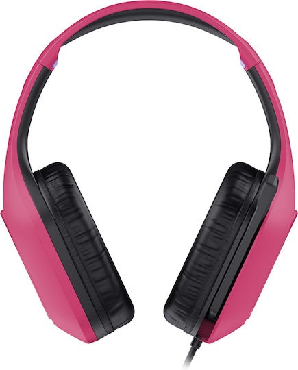 Trust GXT 415 Zirox Over Ear Gaming Headset με σύνδεση 3.5mm Ροζ for Nintendo Switch / PC / PS4 / PS5 / XBOX