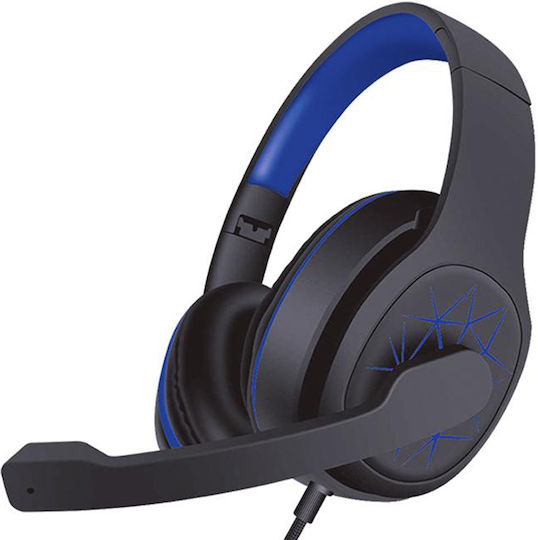 Ezra Konigsaigg K8001 Over Ear Gaming Headset με σύνδεση 2x3.5mm Μπλε