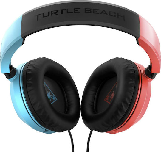 Turtle Beach Recon 50N Over Ear Gaming Headset with 3.5 mm Connectivity Red Blue for Nintendo Switch