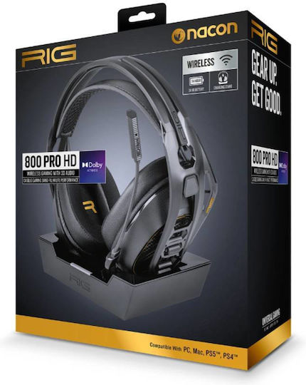 Nacon Căști Gaming Wireless Over Ear Cu Conectivitate Bluetooth Pentru PC