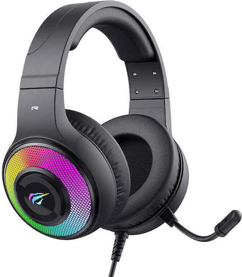Havit H2042D Over Ear Gaming Headset με σύνδεση 3.5mm / USB
