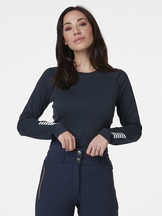 Helly Hansen Bluza termica pentru femei cu maneci lungi Albastru