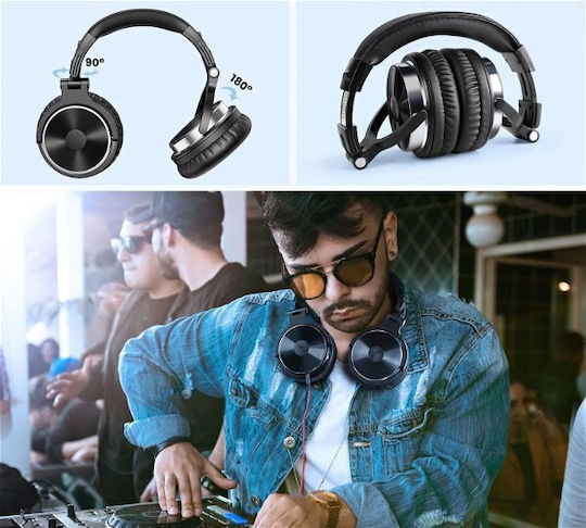 OneOdio Pro 10 Wired Over Ear Headphones Black