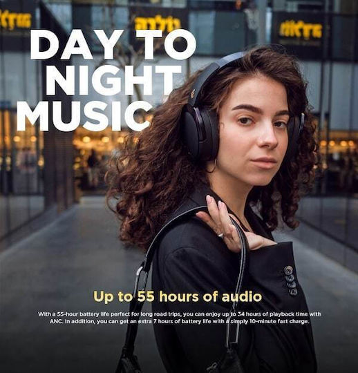 Edifier WH950NB Wireless / Wired Over Ear Headphones with 34 hours of Operation and Quick Charge Black